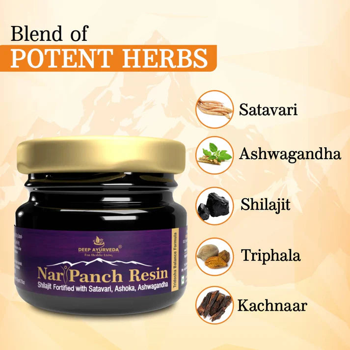 Shilajit Combo Pack & NariPanch & Himalayan Pack-20gm Each