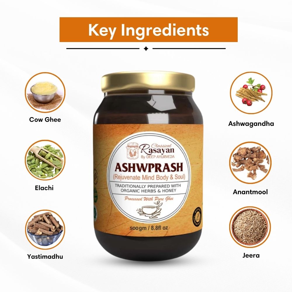 AshwPrash Super Food for Old Age Men’s & Women’s Health Support