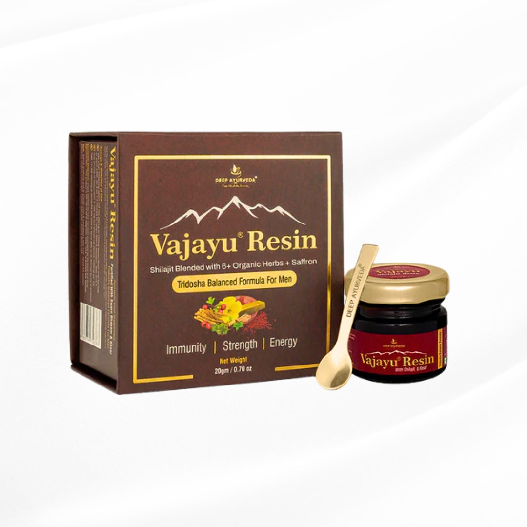 Vajayu® Pure Shilajit Resin for Men With Saffron for Extra Energy, Strength & Improved Stamina-20gm Pack