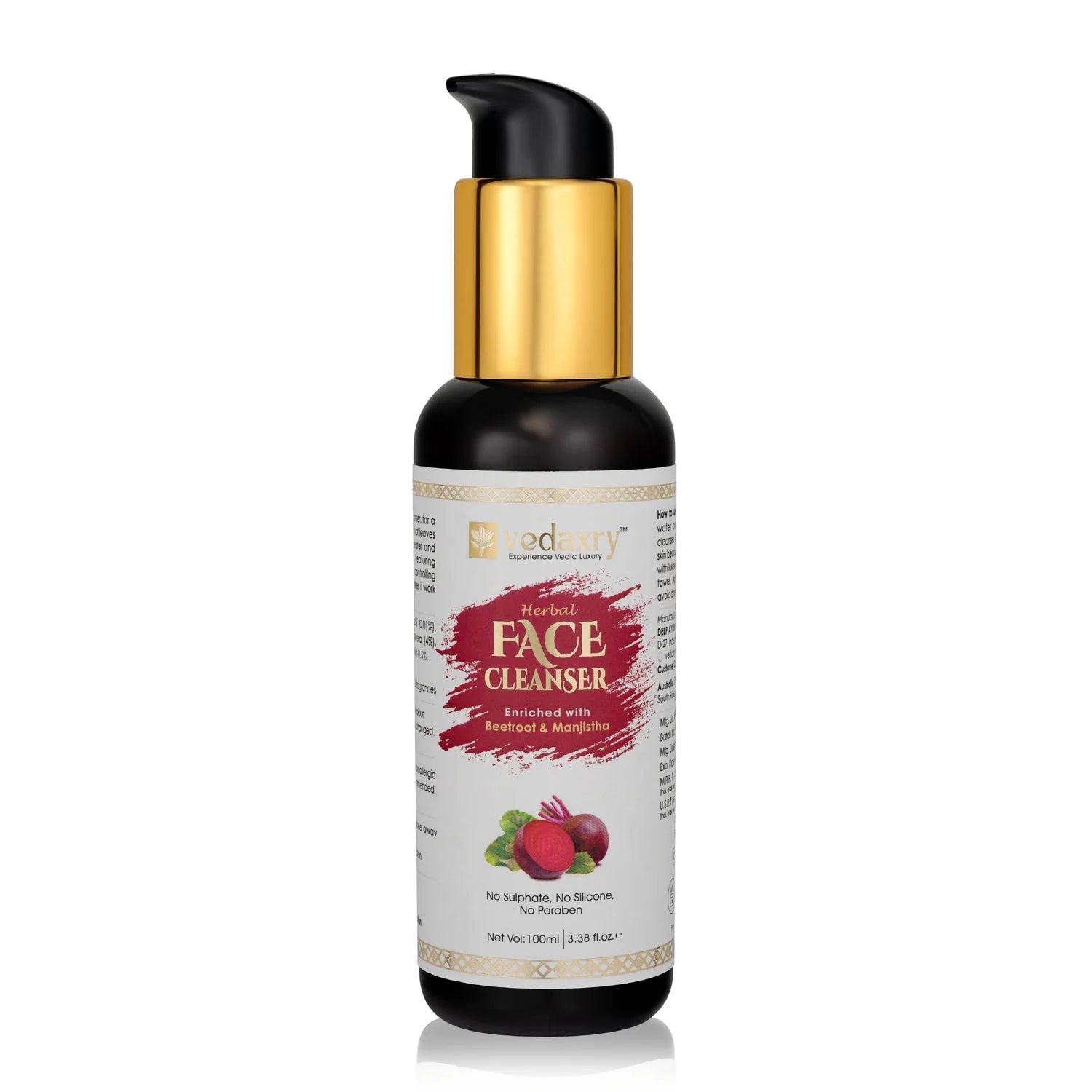 Vedaxry 3 Step Face Care Luxury Vedic Pack | Beetroot Extract Based Face Cleanser, Face Toner, and Face Serum