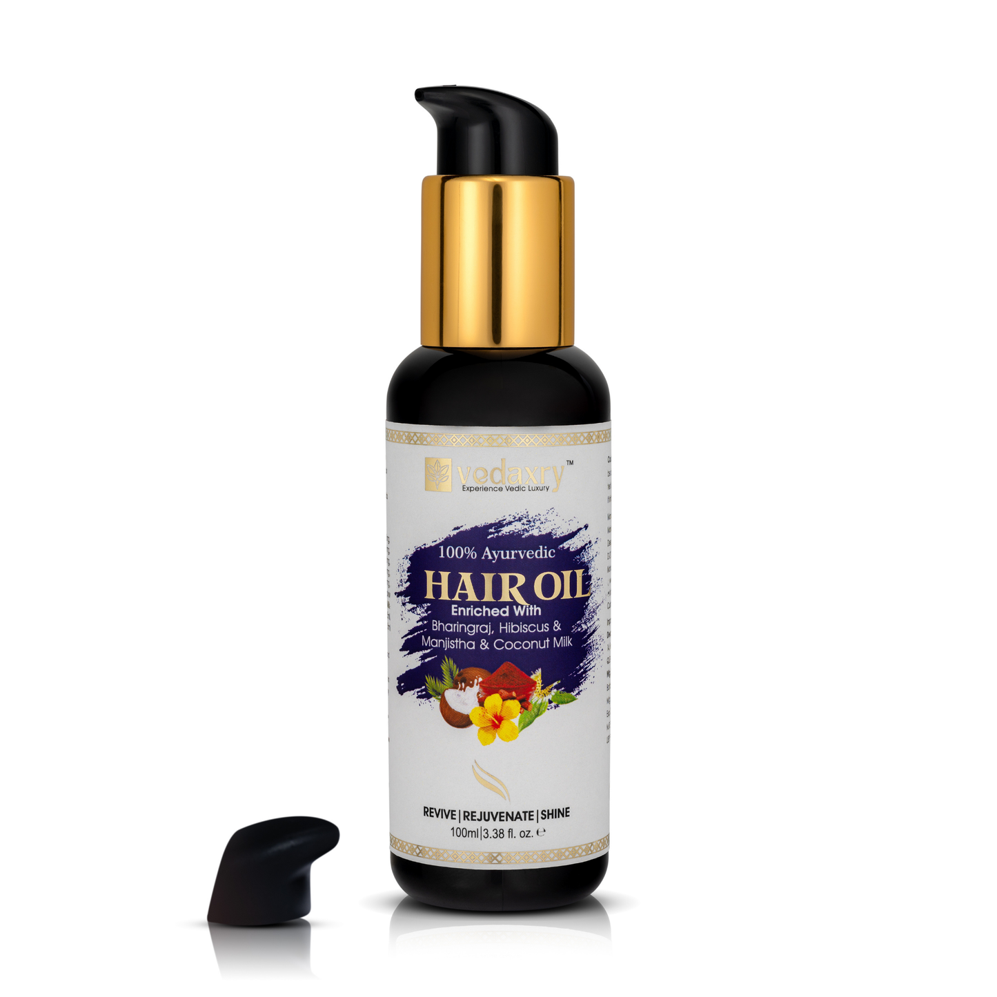 Vedaxry Ayurvedic Hair Care Pack for Oily Scalp |Vedaxry Hair Cleanser-300ml + Ayurvedic  Hair Conditioner 300ml + Ayurvedic Medicated Hair Oil-100ml