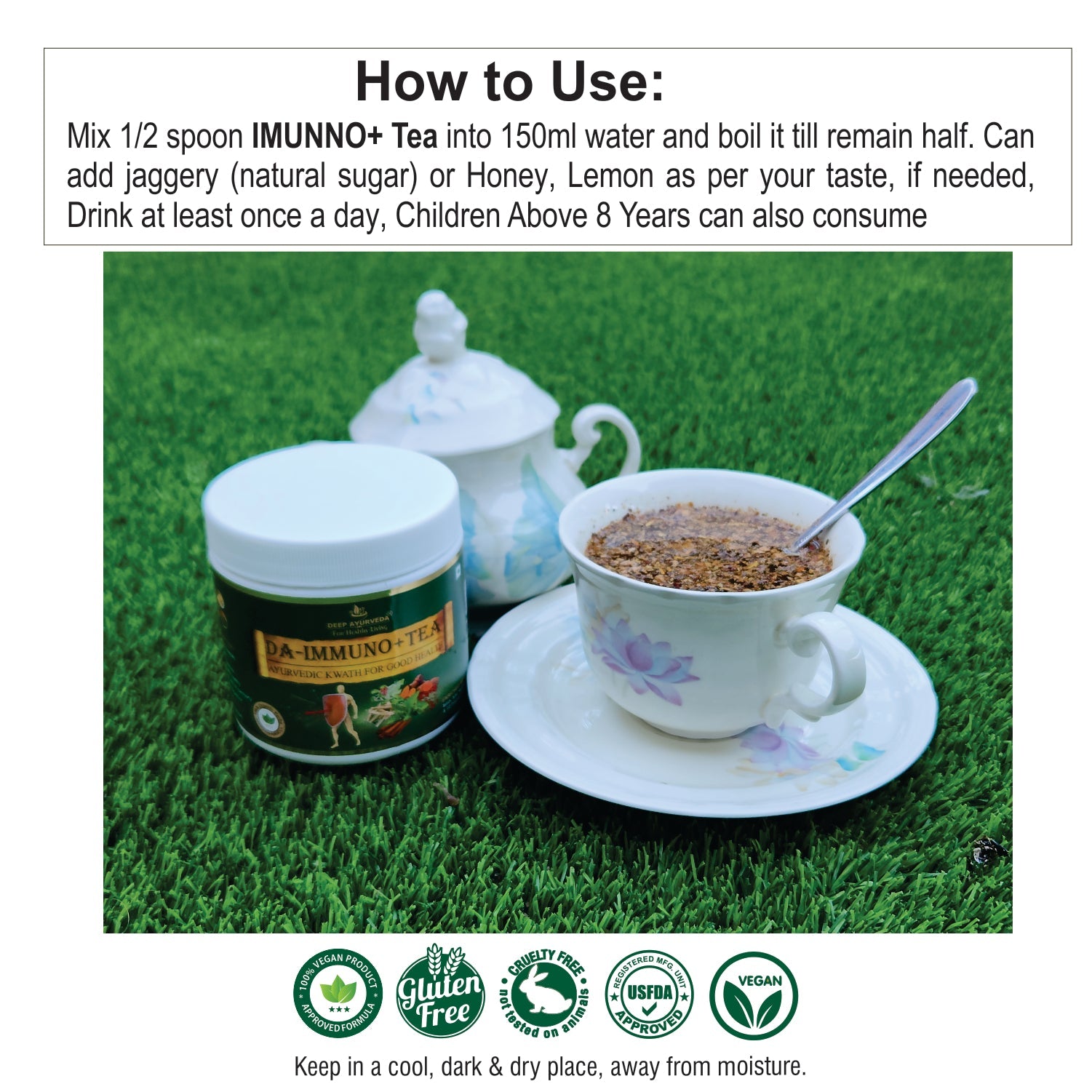 deep ayurveda immuno+ tea