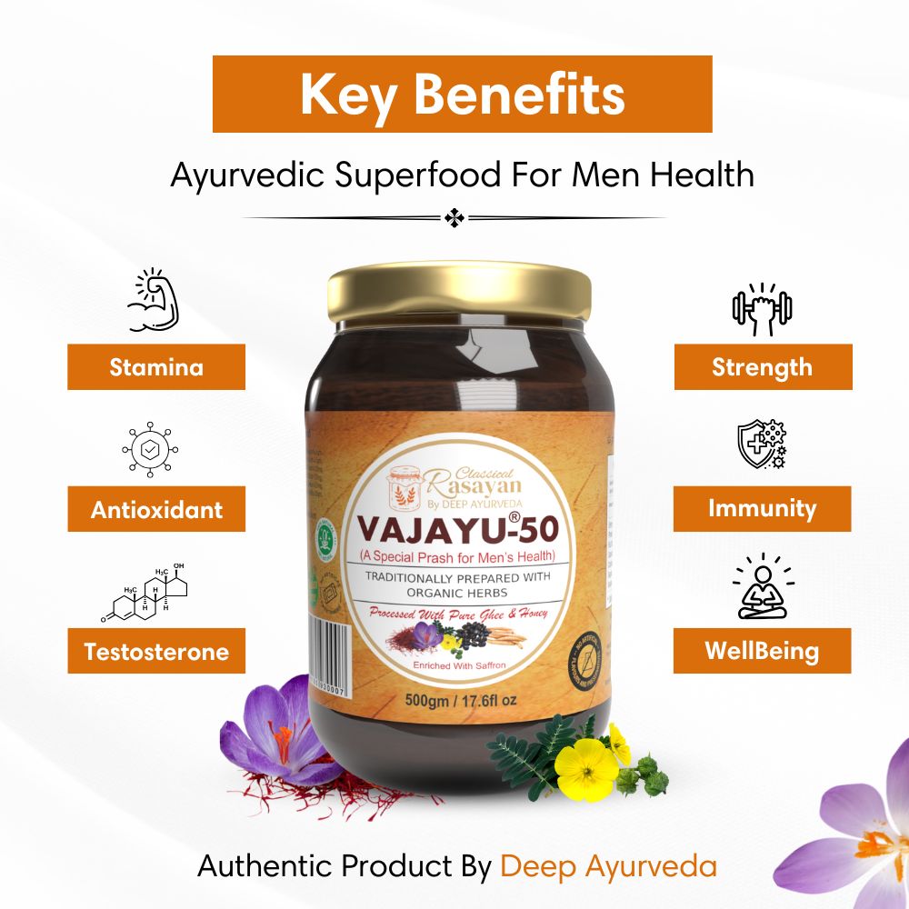 Vajayu® Ayurvedic Superfood for Men's Health | Promote Vitality and Overall Wellbeing
