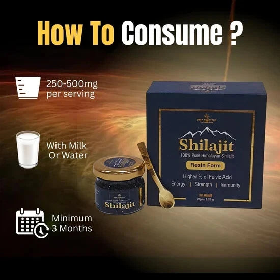 Pure Himalayan Premium Shilajit Resin | Lab Tested and Premium Quality- 20gm Pack